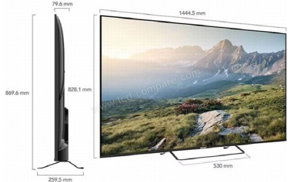 EDENWOOD ED65EA12UHD-EL - Dimensions