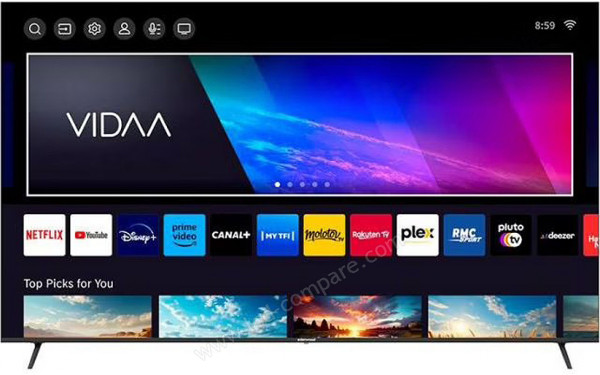 EDENWOOD ED75EA00UHD-GM - Vue de face