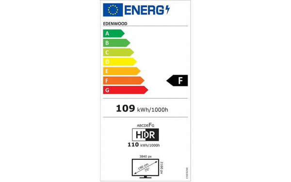 EDENWOOD ED75EA00UHD-GM - &Eacute;tiquette &eacute;nergie v2