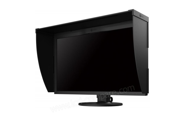 EIZO CG279X - Vue 3/4 droite avec visi&egrave;re
