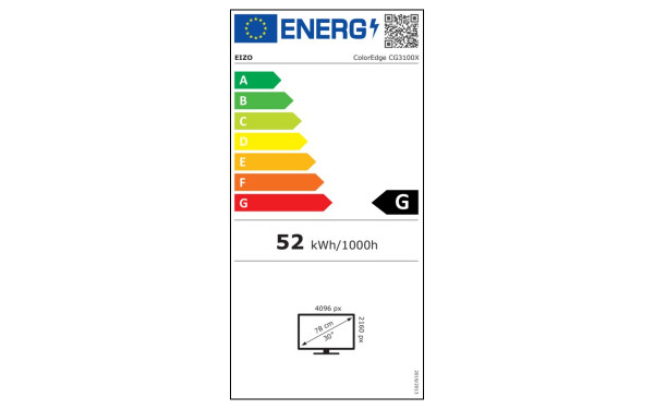 EIZO ColorEdge CG3100X - &Eacute;tiquette &eacute;nergie v2