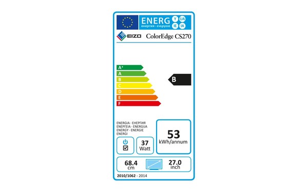 EIZO ColorEdge CS270-BK - &Eacute;tiquette &eacute;nergie