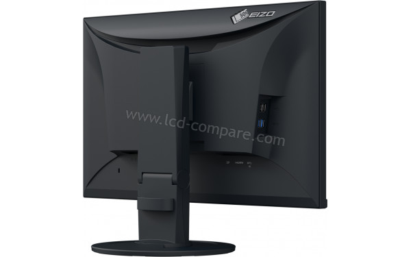 EIZO FlexScan EV2400R-BK - Vue 3/4 arri&egrave;re