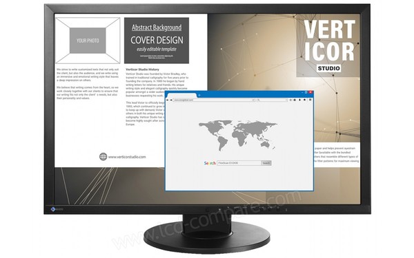 EIZO FlexScan EV2430-BK - Vue de face