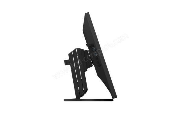 EIZO FlexScan EV2457-BK - Vue de profil mode bas
