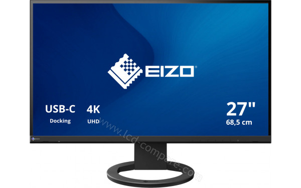 EIZO FlexScan EV2740S-BK - Vue de face