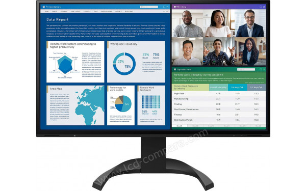 EIZO FlexScan EV2740X-BK - Vue de face