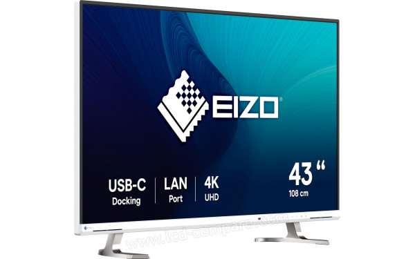 EIZO FlexScan EV4340X-WT - Vue 3/4 gauche