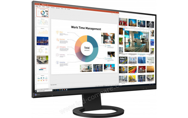 EIZO FlexScan EV2760-BK - Vue 3/4 gauche