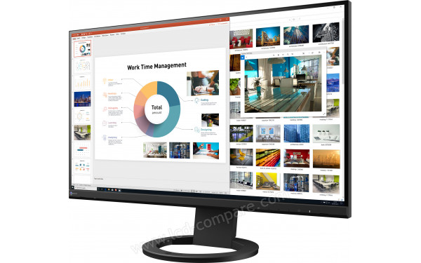 EIZO FlexScan EV2760-BK - Vue 3/4 droite