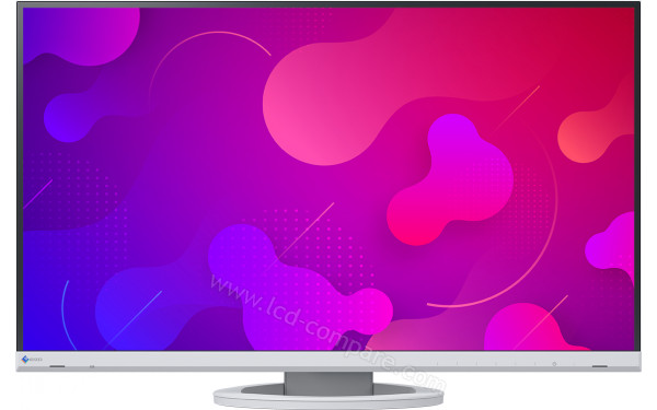 EIZO FlexScan EV2760-WT - Vue de face en position basse