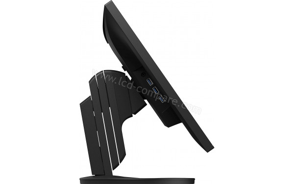 EIZO FlexScan EV2795-BK - Vue de profil gauche en position inclin&eacute;e