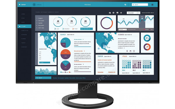 EIZO FlexScan EV2795-BK - Vue de face