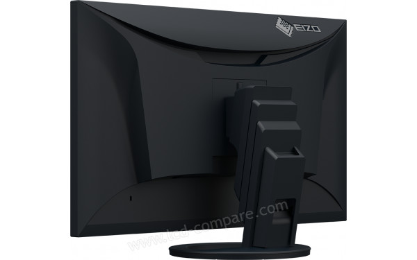 EIZO FlexScan EV2795-BK - Vue 3/4 arri&egrave;re en position basse