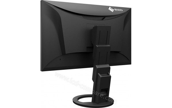 EIZO FlexScan EV2795-BK - Vue 3/4 arri&egrave;re en position haute