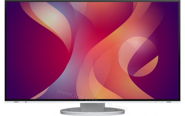 EIZO FlexScan EV2795-WT - Vue de face en position basse