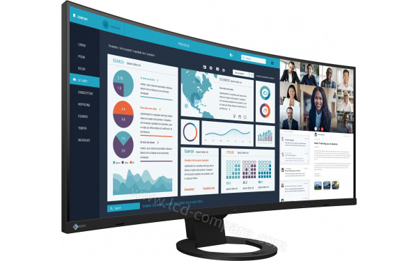 EIZO FlexScan EV3895-BK - Vue 3/4 gauche