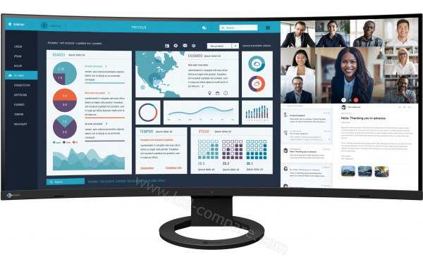 EIZO FlexScan EV3895-BK - Vue de face