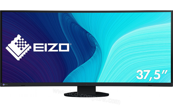 EIZO FlexScan EV3895-BK - Vue de face en position basse