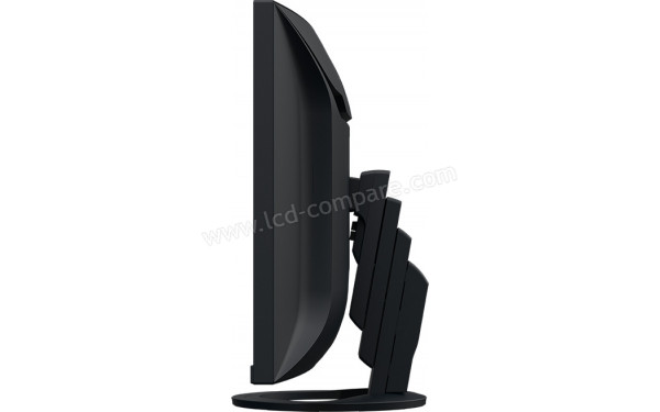 EIZO FlexScan EV3895-BK - Vue de profil droit en position basse
