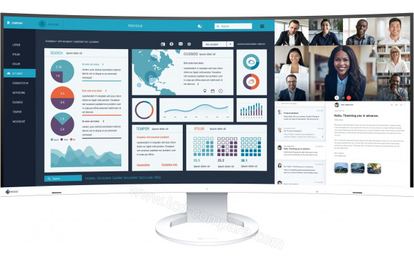 EIZO FlexScan EV3895-WT - Vue de face