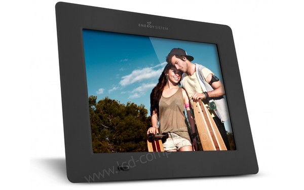 ENERGY SISTEM Photo Frame p7 Soft Black - Vue 3/4 gauche