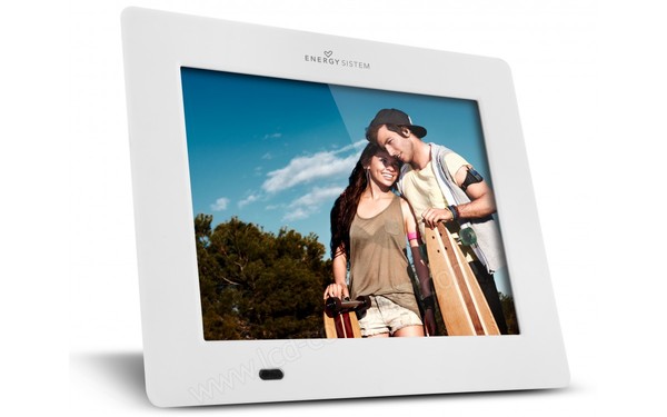 ENERGY SISTEM Photo Frame p7 Soft White - Vue 3/4 gauche