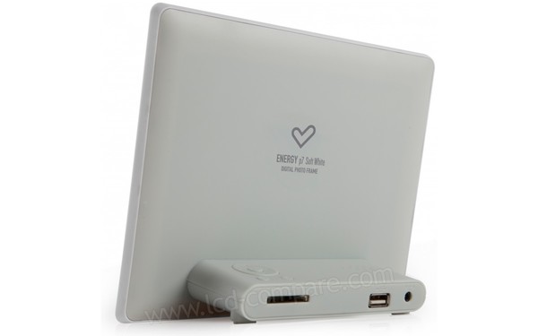 ENERGY SISTEM Photo Frame p7 Soft White - Vue de l'arri&egrave;re