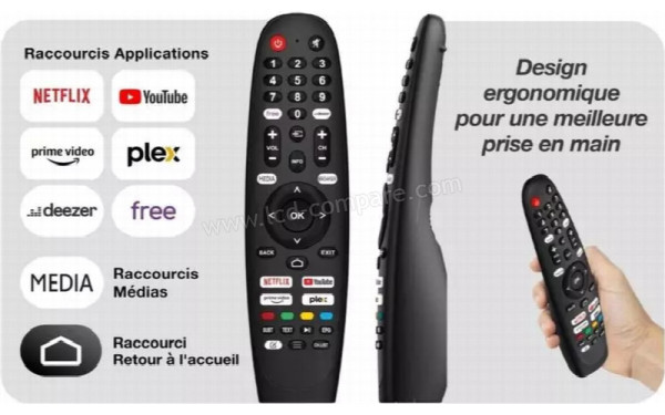 ESSENTIELB 24DLED544 - T&eacute;l&eacute;commande