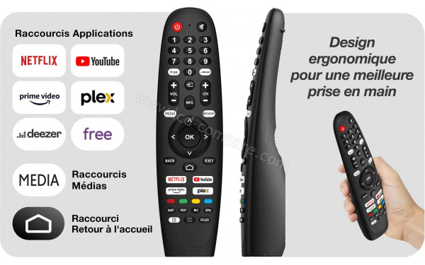 ESSENTIELB 50QLED307 - T&eacute;l&eacute;commande