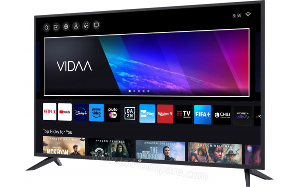ESSENTIELB 50UHD898 - Vue 3/4 droite