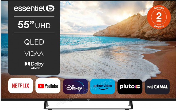 ESSENTIELB 55QLED308 - Vue de face