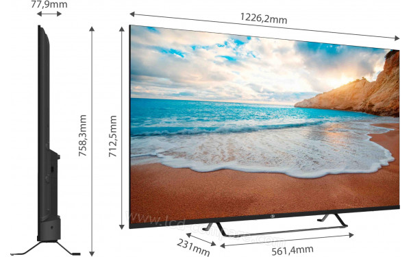 ESSENTIELB 55QLED308 - Multi-vues