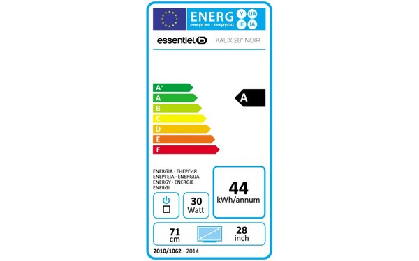 ESSENTIELB Kalix 28" - &Eacute;tiquette &eacute;nergie