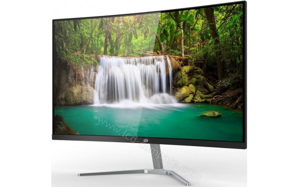 ESSENTIELB Pixel View 27 Curved - Vue 3/4 droite