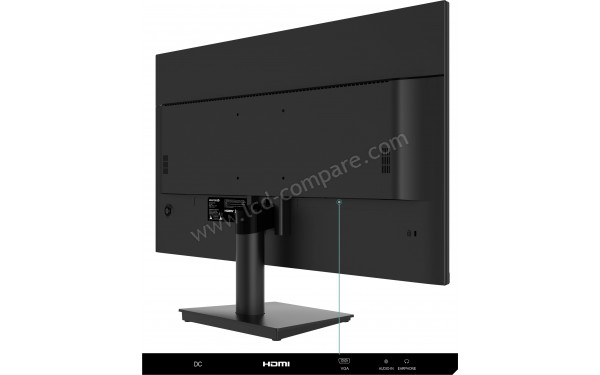 ESSENTIELB Pixel View 27 IPS 100 - Vue 3/4 arri&egrave;re