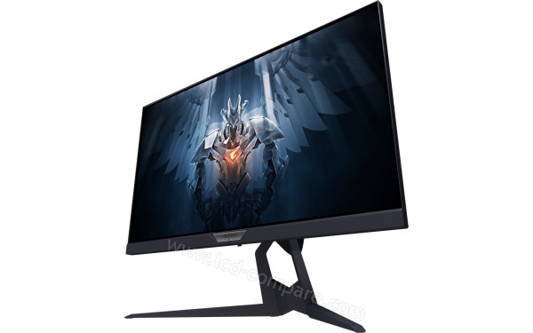 AORUS FI25F - Vue 3/4 droite en contre-plong&eacute;e