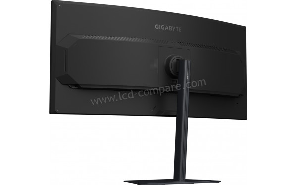 GIGABYTE G34WQC2 - Vue 3/4 arri&egrave;re
