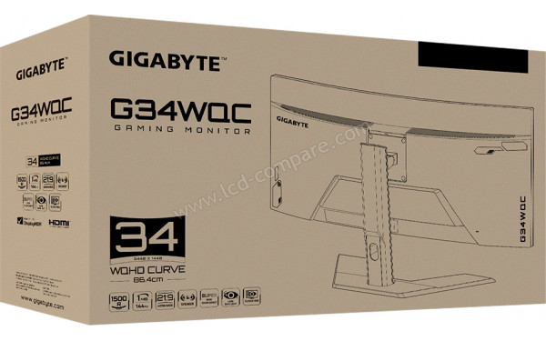 GIGABYTE G34WQC A - Packaging