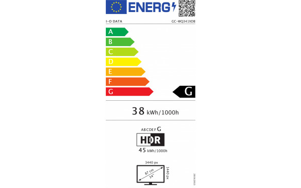 GIGACRYSTA GC-WQ341XDB - &Eacute;tiquette &eacute;nergie v2