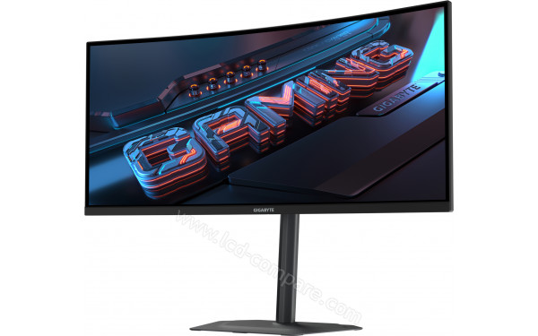 GIGABYTE GS34WQCA-EK - Vue 3/4 droite