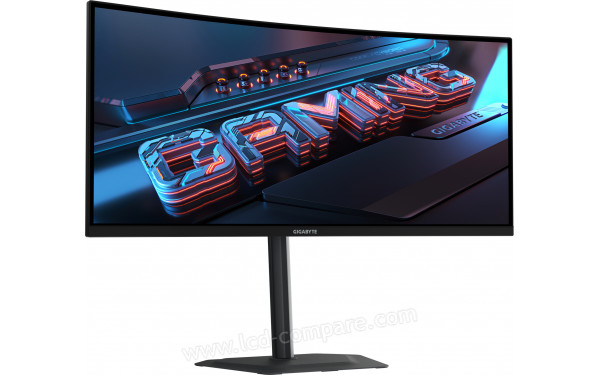 GIGABYTE GS34WQCA - Vue 3/4 gauche