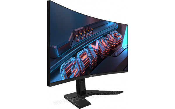 GIGABYTE GS34WQC - Vue 3/4 gauche