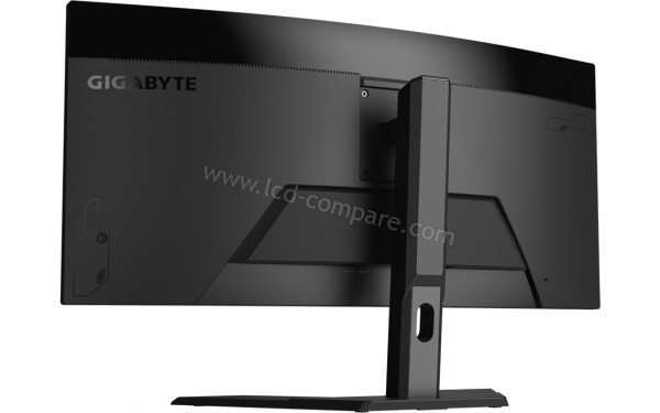 GIGABYTE GS34WQC - Vue 3/4 arri&egrave;re