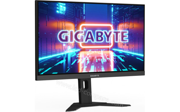 GIGABYTE M27U - Vue 3/4 gauche