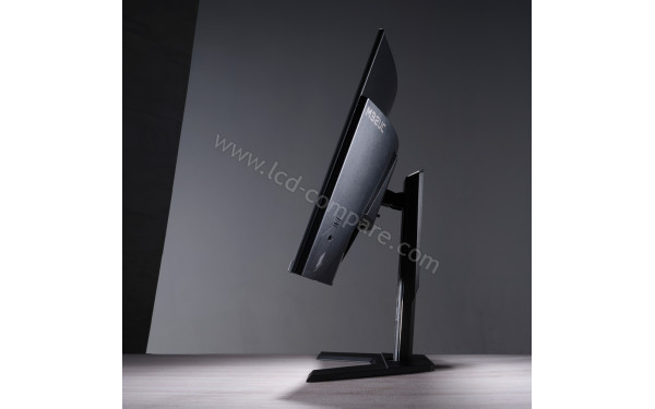 GIGABYTE M32UC - Vue de profil bascul&eacute; vers l'arri&egrave;re