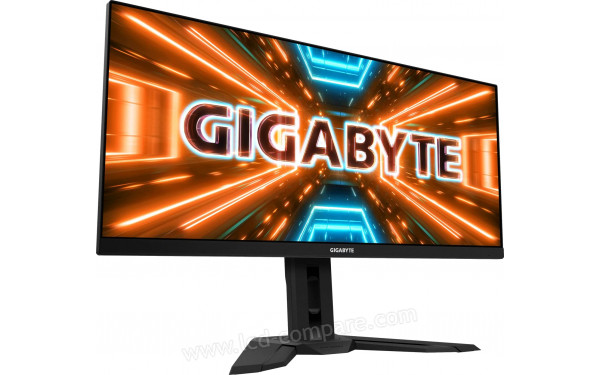 GIGABYTE M34WQ-EK - Vue 3/4 gauche