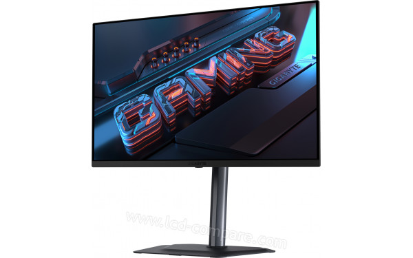 GIGABYTE MO27U2-EK - Vue 3/4 droite