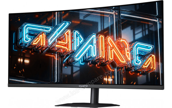 GIGABYTE MO34WQC36-EK - Vue 3/4 droite