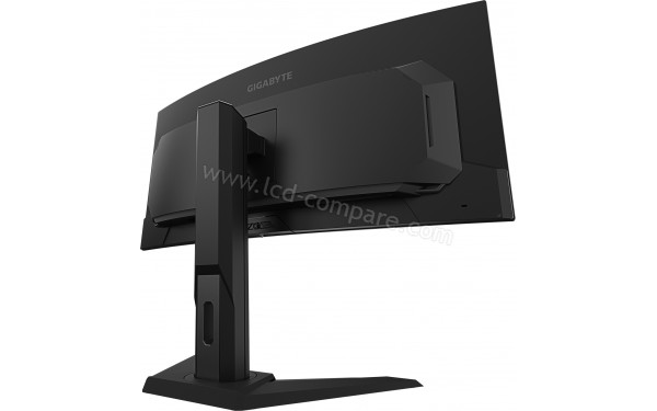 GIGABYTE MO34WQC-EK - Vue 3/4 arri&egrave;re